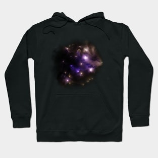 Nebulae in deep space with stars Hoodie